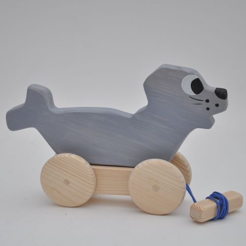 Buy pull along Barin Toys Sea Lion wooden toy direct from brand online store!