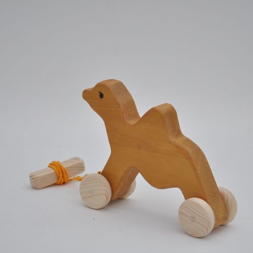 Buy wooden toy camel pull toy from BarinToys.com online toy store.