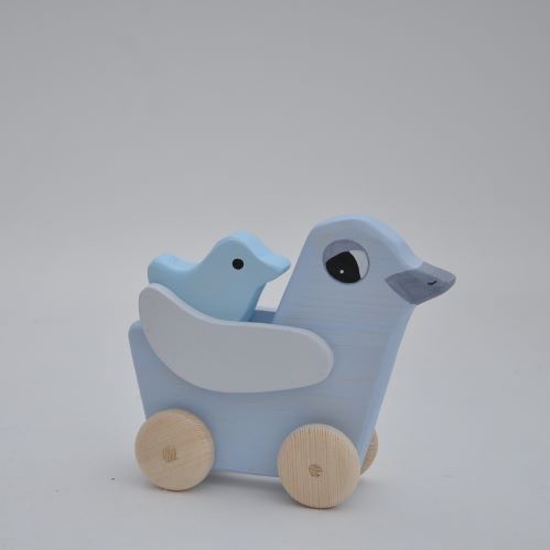 Buy wooden toy Dove Loving Mom with Dove Birds Babies by Barin Toys from BarinToys.com online store direct delivery..