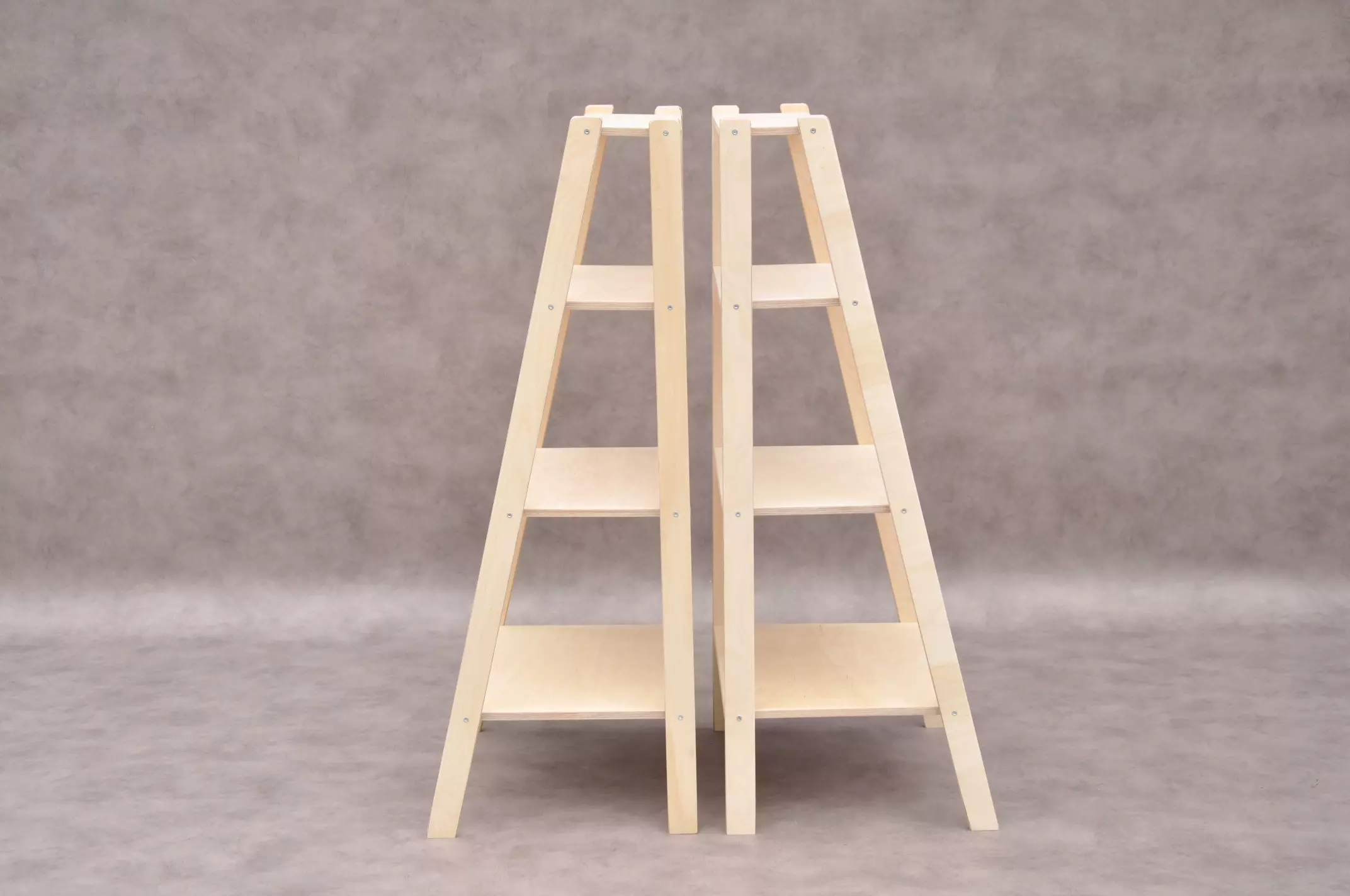 Childrens shelving display rack Barin Toys set of 2 - utility nursery shelving wooden bookcase, toy storage organizer, baby clothes rack available to order online at BarinToys.com with free delivery.